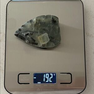 Green and Black Crystal Stone